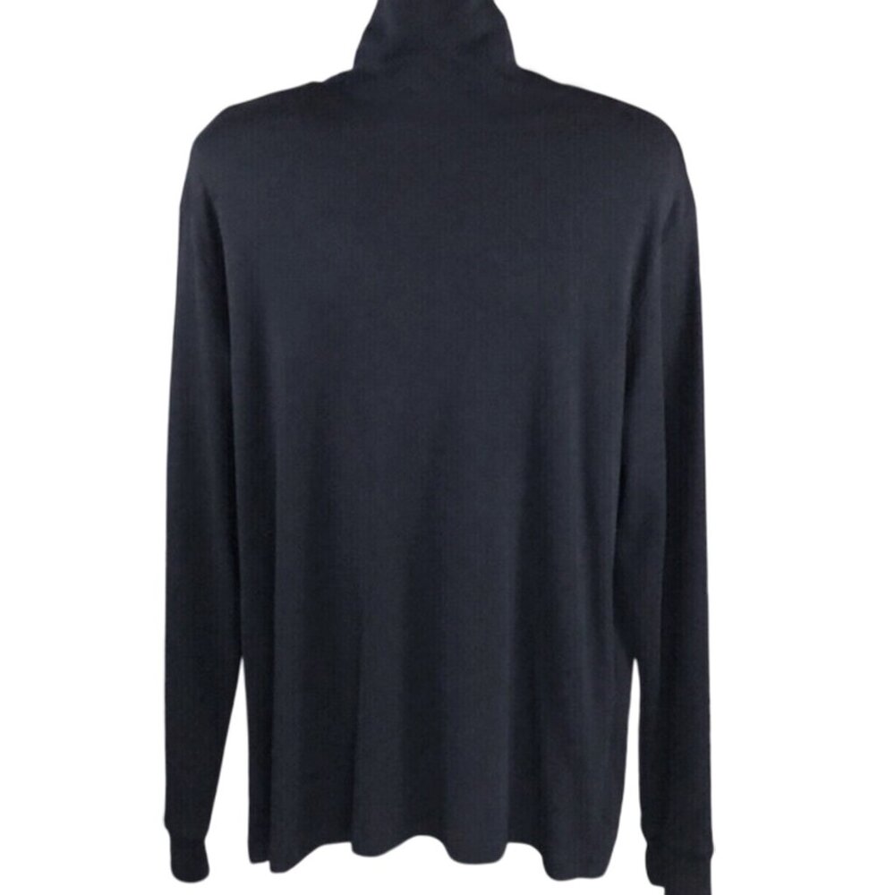 NEW Polo Ralph Lauren Turtleneck Sweater XL Very Dark Navy Close to Black Cotton